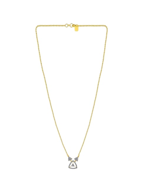 P.C. Chandra Jewellers 14KT (585) Yellow Gold and Diamond Necklace for Women
