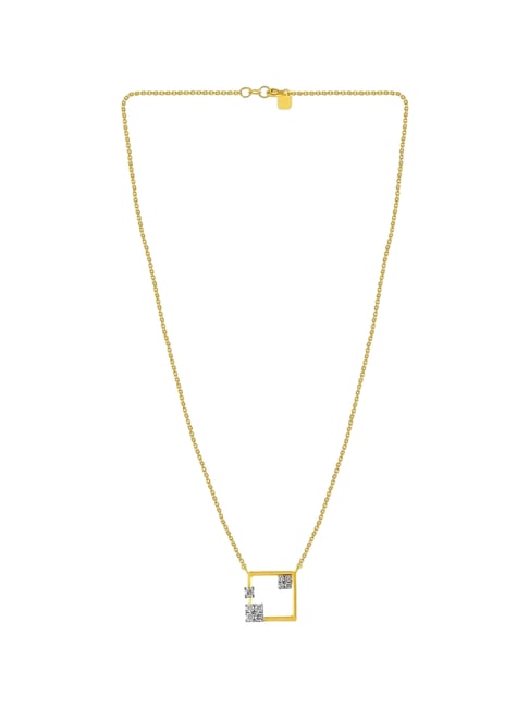 P.C. Chandra Jewellers 14KT (585) Yellow Gold and Diamond Necklace for Women