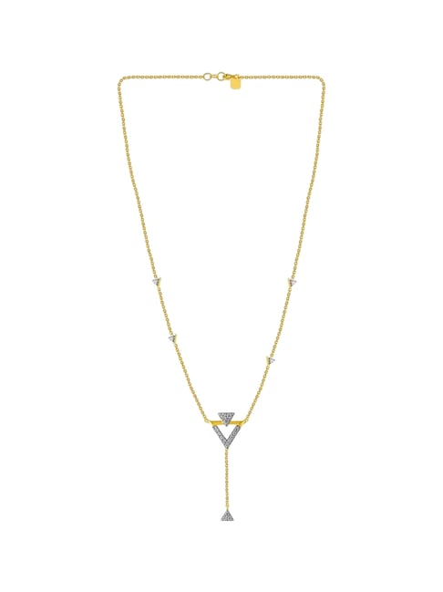 P.C. Chandra Jewellers 14KT (585) Yellow Gold and Diamond Necklace for Women