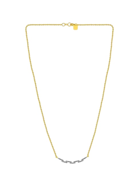 P.C. Chandra Jewellers 14KT (585) Yellow Gold and Diamond Necklace for Women