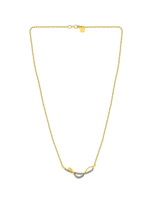 P.C. Chandra Jewellers 14KT (585) Yellow Gold and Diamond Necklace for Women