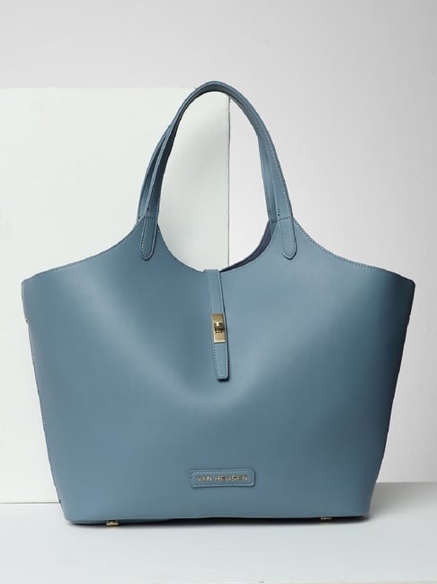 Van Heusen Blue Solid Free Size Handbag