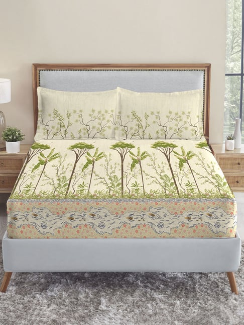 mytrident MyMytrident Classic Folk Lores King Bedsheet with 2 Pillow Covers, 210 TC - Bonbibi's Forest-picture-35