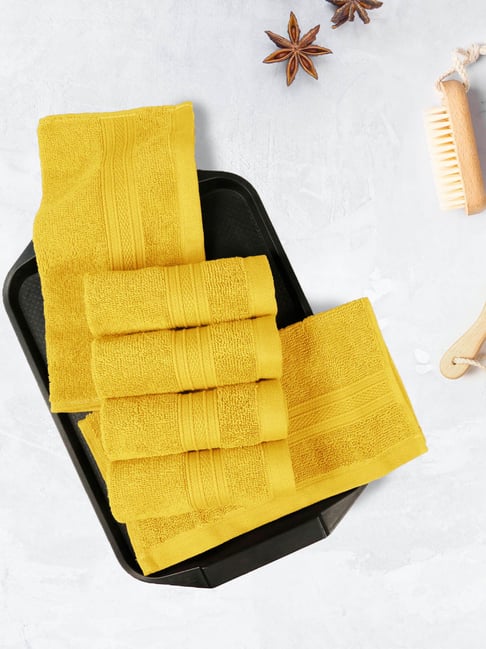 Mytrident Yellow 100% Cotton Towel-picture-29