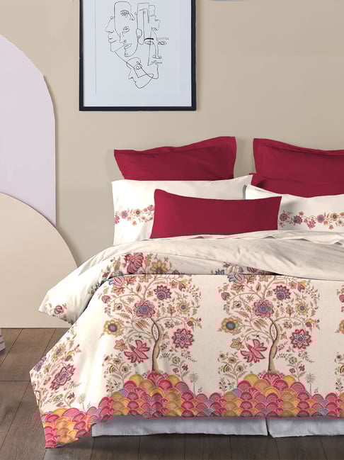 mytrident MyMytrident Classic Folk Lores King Bedsheet with 2 Pillow Covers, 210 TC - Wishing Tree-picture-28