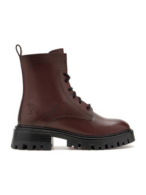 U.S. Polo Assn. Women's Brown Derby Boots-picture-11