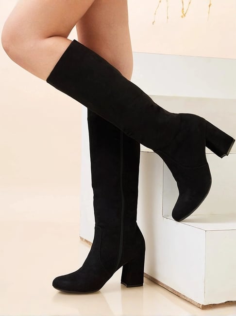 Buy Rocia by Regal Women's Black Casual Booties for Women at Best