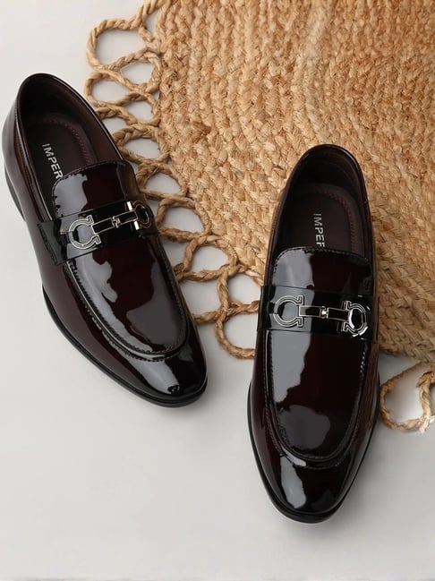 Imperio by Regal Men's Maroon Formal Loafers