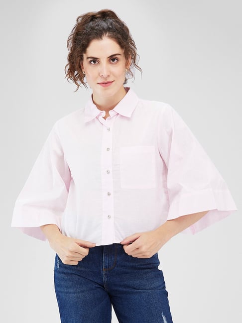 ITI Pink Regular Fit Casual Shirt-picture-19