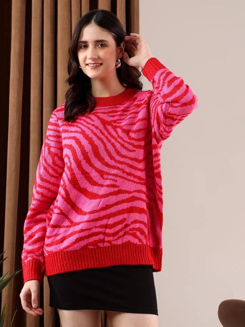 Kotty Multi Cotton-Poly Blend Regular fit Sweater-picture-31