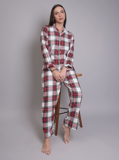 Biglilpeople Multi Checks Night Suits-picture-34