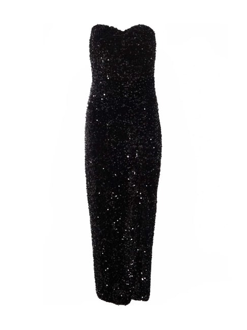 quiz black and gold sequin embellished maxi dress Gold Sequin Quiz Black Embellished Maxi Dress Baltic Born Womens Destiny Sequin Maxi Dress Black Gold