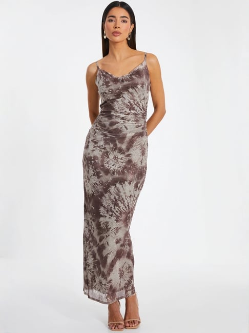 princess polly baby blue dress 3323  Taupe / light brown modest midi dress with wide sleeves and wrap  belt  www.melsdress.com