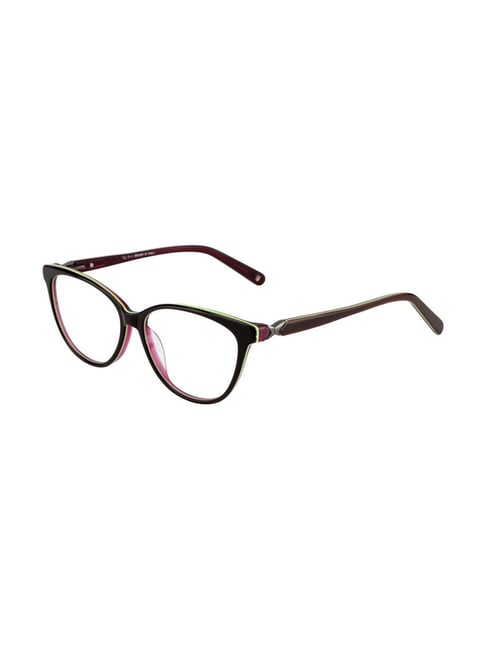 Ted Smith Black Oval Unisex Eyewear Frames