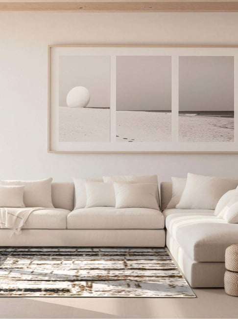 Ddecor Live Beautiful Cream Polypropylene Rug