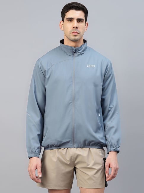 Dida Grey Polyster Regular Fit Sports Jacket-picture-11