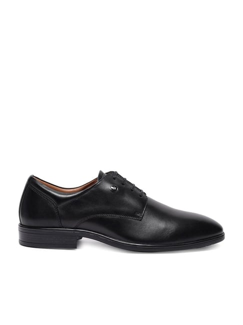 Louis Philippe Men's Black Derby Shoes-picture-42