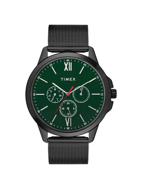 Timex Men Green Round Dial Analog Watch TWEG165SMU05