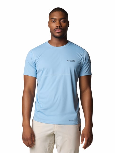 Columbia Mens Blue Omni-Wick Cirque River Pro Crew Tshirt-picture-20