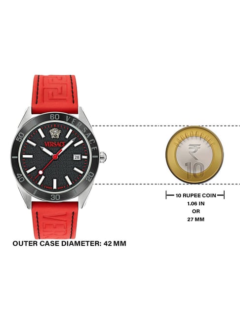 Versace VE8E00124 Timeless V Dome Analog Watch for Men