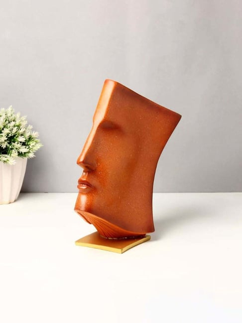 Smokey Cocktail Orange Resin Book-Face Abstract Sculpture-picture-28