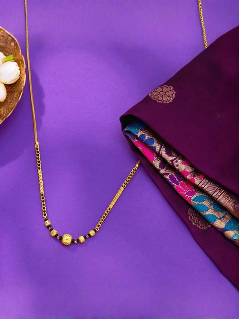 P.N.Gadgil Jewellers Elysian Beads Yellow Gold Modern Mangalsutra For Women