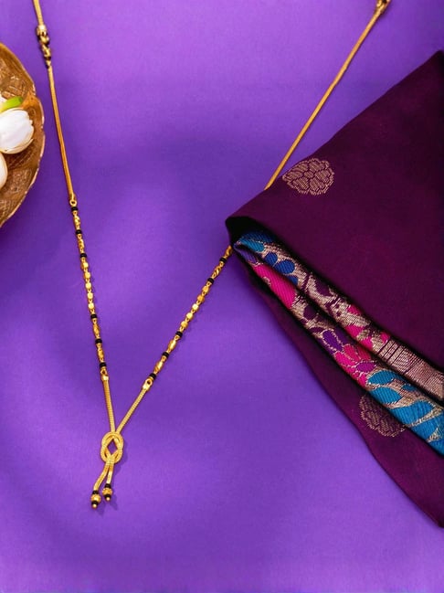 P.N.Gadgil Jewellers Divine Ties Yellow Gold Modern Mangalsutra For Women