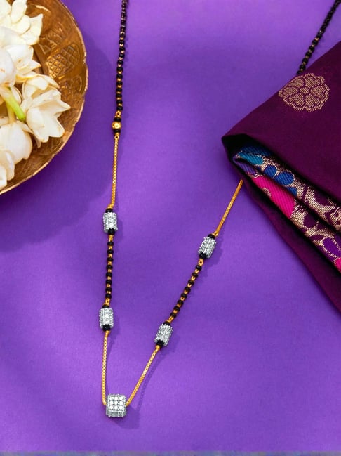 png jewellers P.N.Gadgil Jewellers Beads Of Eternity Yellow Gold Modern Mangalsutra For Women-picture-23