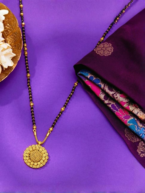png jewellers P.N.Gadgil Jewellers 22KT (916) BSI Hallmarked Yellow Gold Circle of Grace Mangalsutra-picture-30