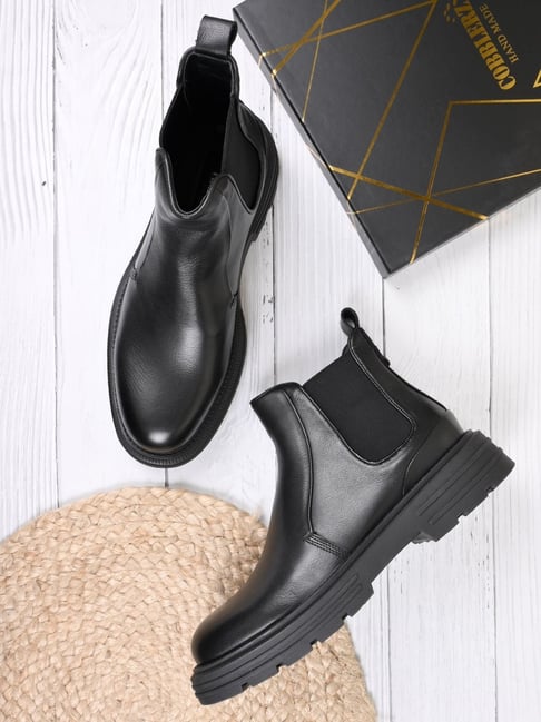 Cobblerz Men's Black Chelsea Boots-picture-38