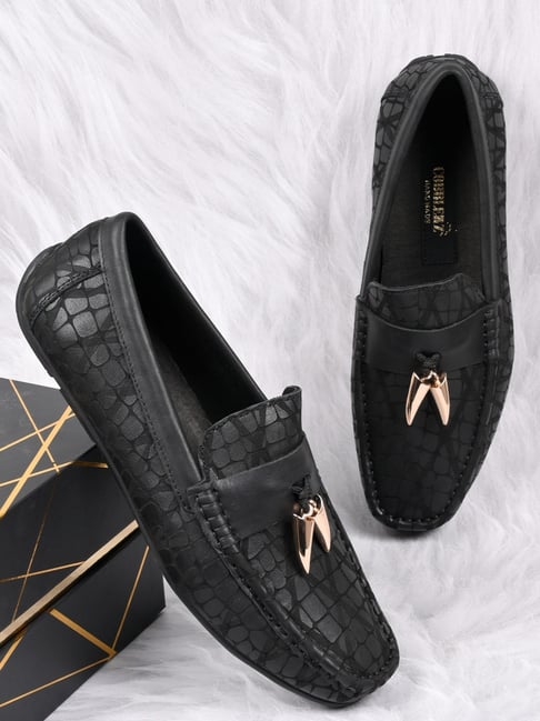 Cobblerz Men's Black Casual Loafers-picture-32