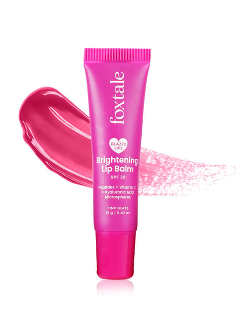 Foxtale Brightening SPF30 Lip Balm with Peptides, Vitamin C & Hyaluronic Acid Pink Glaze - 12 gm-image-20