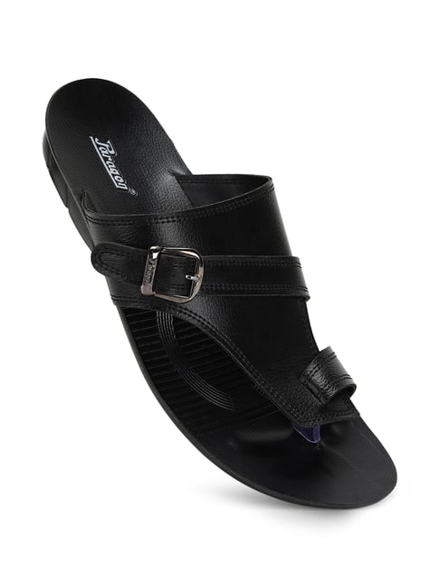 Buy Paragon Men's Black Toe Ring Sandals for Men at Best Price