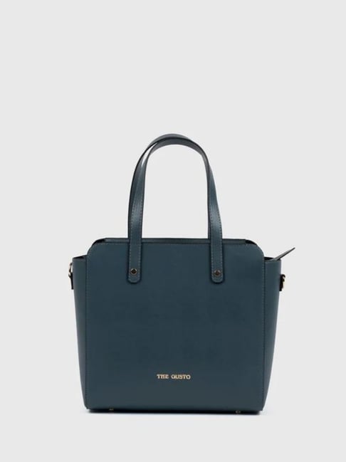 THE GUSTO Blue Solid Small Handbag-picture-47