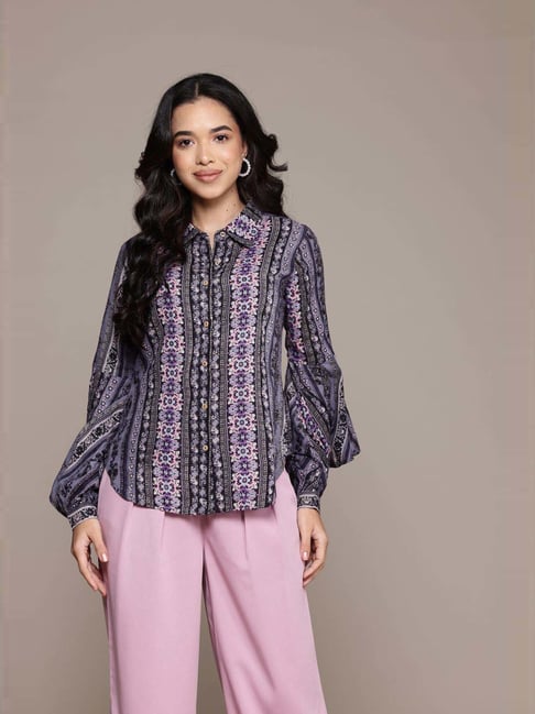 Aarke Ritu Kumar Blue Meera Shirt-picture-26