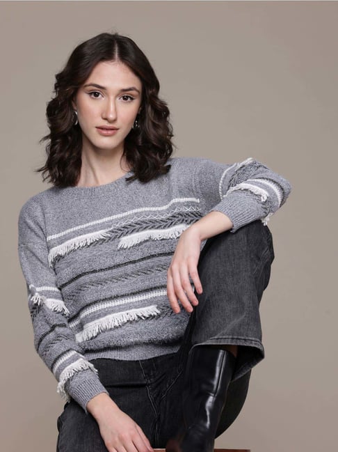 Label Ritu Kumar Grey Susan Sweater