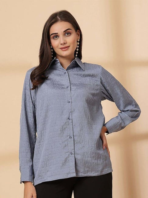 Melon By plusS Grey Plain Shirt-picture-33