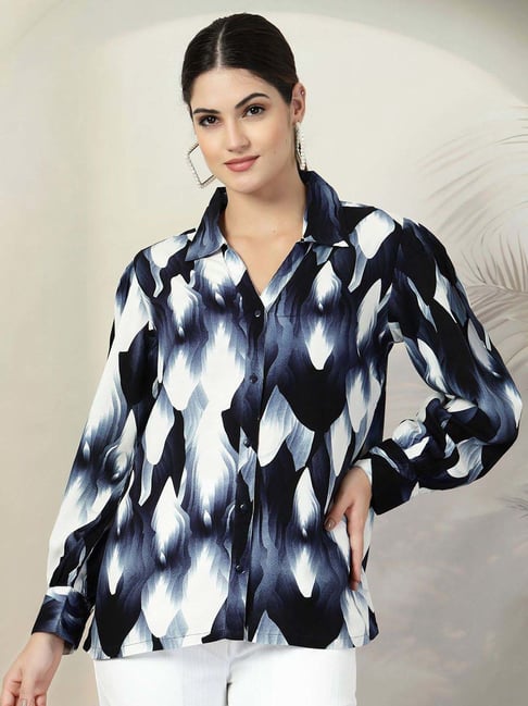 Melon By plusS Navy Printed Shirt-picture-19