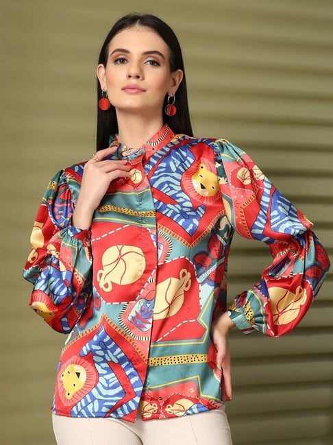 Melon By plusS Multicolored Printed Top-picture-34