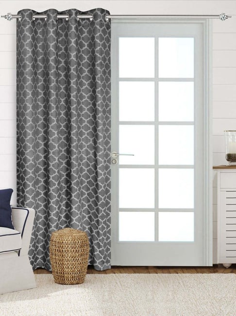 Saral Home Grey Cotton Door Curtain-picture-37
