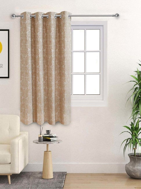 Saral Home Beige Cotton Window Curtain-picture-41
