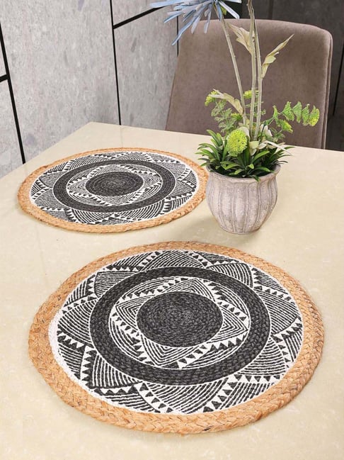 Saral Home Teal Cotton Placemats - Set of 2-picture-46