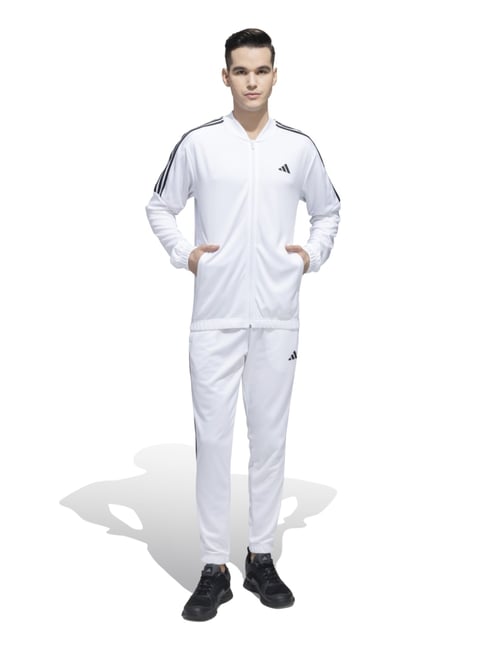 Adidas White Regular Fit Tracksuit