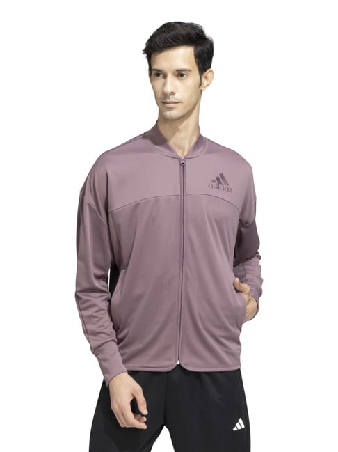 Adidas Purple Regular Fit Sports Jacket-picture-43