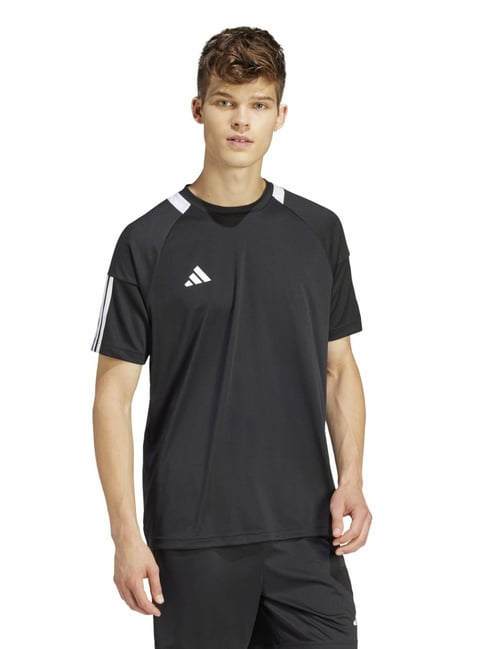Adidas Black Regular Fit Sports T-Shirt-picture-29