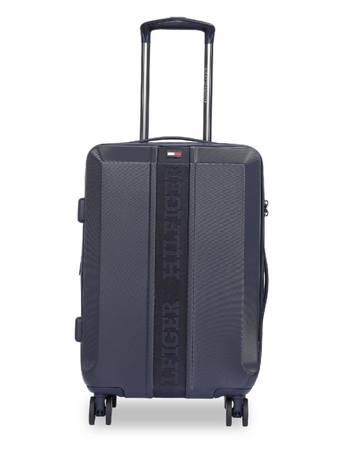 TOMMY HILFIGER Arbor Anchor Blue 8 Wheels Small Hard Cabin Trolley Bag-image-46