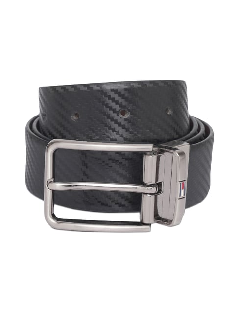TOMMY HILFIGER Black & Brown Simeon Reversible Belt-picture-14