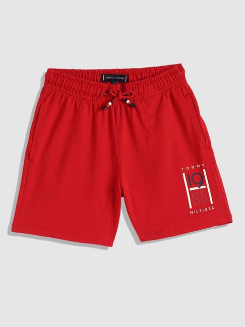 TOMMY HILFIGER Boys Primary Red Cotton Printed Shorts-picture-10