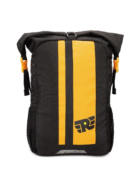 Royal Enfield Yellow Black Laptop Backpack - Main Image