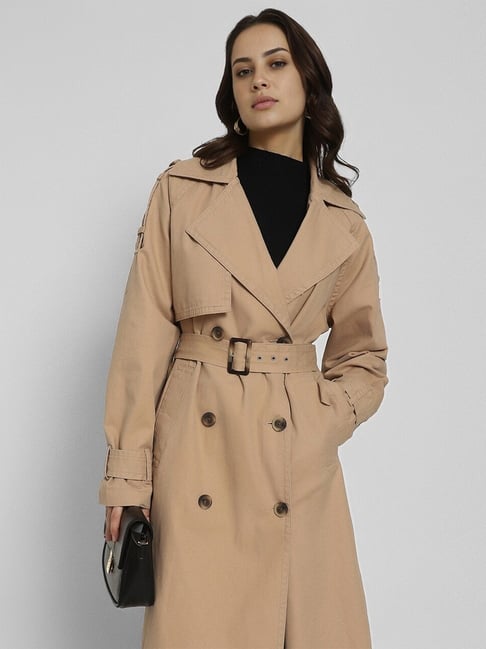 Buy American Eagle Brown Solid Trench Coat for Women Online Tata